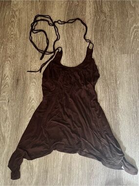 Women’s Brown Halter Top